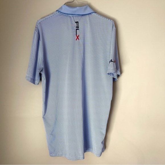 🔥 RLX Ralph Lauren Blue White Stripe Golf Polo S - Picture 6 of 8